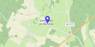 Carte OpenStreetMap — 8 route Lucie-Aubrac, Saint-Malo-en-Donziois