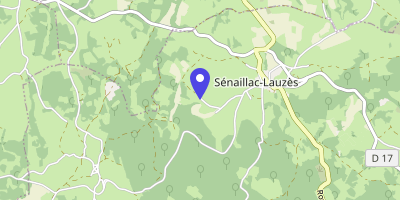 Carte OpenStreetMap — Le Bourg, Sénaillac-Lauzès