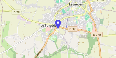 Carte OpenStreetMap — 2 rue du Verger, Le Folgoët
