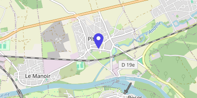 Carte OpenStreetMap — 10 rue de l'Église, Pîtres