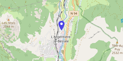 Carte OpenStreetMap — 17 avenue Charles-de-Gaulle, L'Argentière-la-Bessée