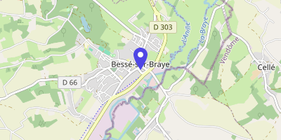 Carte OpenStreetMap — 10 Place de l'Hôtel-de-Ville, Bessé-sur-Braye