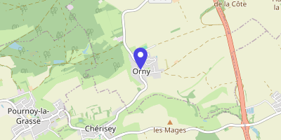 Carte OpenStreetMap — 5 rue Principale, Orny