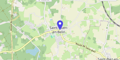Carte OpenStreetMap — 1 place des Comtes-de-Belin, Saint-Ouen-en-Belin
