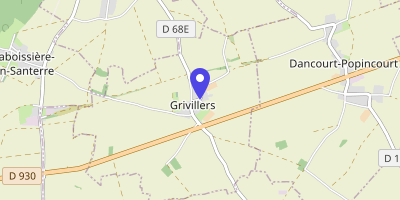 Carte OpenStreetMap — 10 rue de l'Église, Grivillers