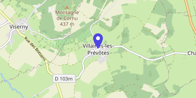 Carte OpenStreetMap — 1 place de la Mairie, Villaines-les-Prévôtes