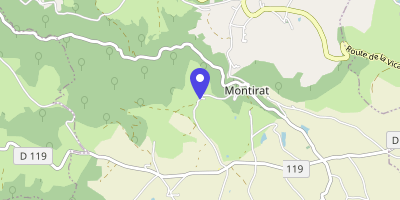 Carte OpenStreetMap — Le Village, Montirat