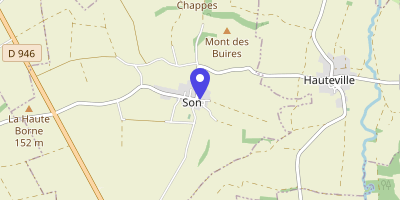 Carte OpenStreetMap — 3, rue de l'Église, Son