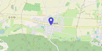 Carte OpenStreetMap — 384 rue de la République, Sillans