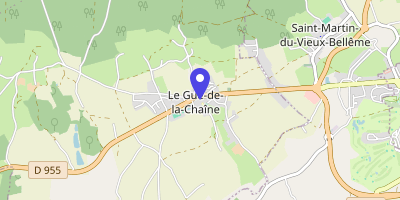Carte OpenStreetMap — Place du Gué, Belforêt-en-Perche