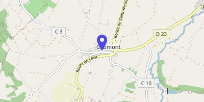 Carte OpenStreetMap — 1 place de la Mairie, Caumont