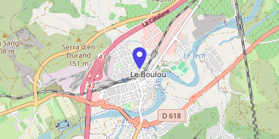 Carte OpenStreetMap — 2 avenue Léon-Jean-Grégory, Le Boulou
