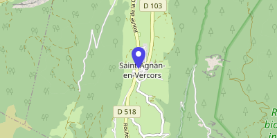Carte OpenStreetMap — 2 place de la Mairie, Saint-Agnan-en-Vercors
