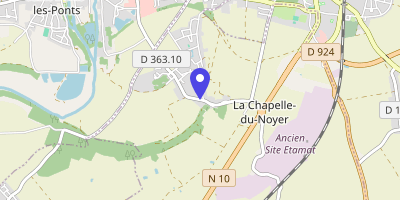 Carte OpenStreetMap — 15 rue de Chant-Pinson, La Chapelle-du-Noyer