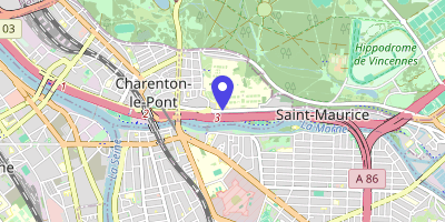 Carte OpenStreetMap — 55 rue du Maréchal-Leclerc, Saint-Maurice