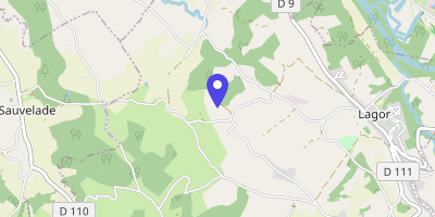 Carte OpenStreetMap — 64 place de la Mairie, Sauvelade