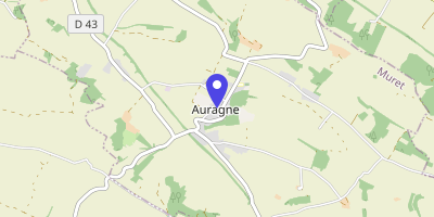 Carte OpenStreetMap — 1 rue Malbec, Auragne