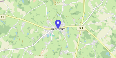 Carte OpenStreetMap — 3 place des Érables, Azerables