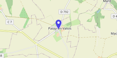 Carte OpenStreetMap — 1 rue de l'Église, Passy-en-Valois