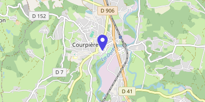 Carte OpenStreetMap — Place Cité-Administrative, Courpière