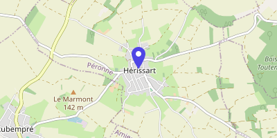 Carte OpenStreetMap — 10 rue des Écoles, Hérissart