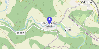 Carte OpenStreetMap — 3 rue Sous-l'Église, Bazeilles-sur-Othain