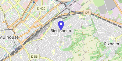 Carte OpenStreetMap — 10 rue du Général-de-Gaulle, Riedisheim