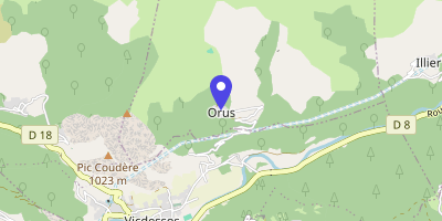 Carte OpenStreetMap — Orus