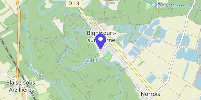 Carte OpenStreetMap — 4 rue Jean-Marie-Aubry, Bignicourt-sur-Marne