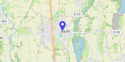 Carte OpenStreetMap — 10 rue du 11-Novembre, Bazet