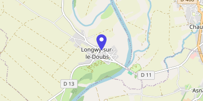 Carte OpenStreetMap — 6 rue du Pont, Longwy-sur-le-Doubs