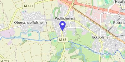 Carte OpenStreetMap — 19 rue du Moulin, Wolfisheim