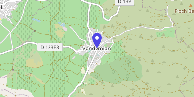 Carte OpenStreetMap — 4 place de la Mairie, Vendémian