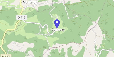 Carte OpenStreetMap — Le Village, Contrazy