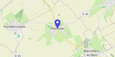 Carte OpenStreetMap — Place de la Mairie, Pommier