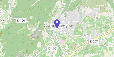 Carte OpenStreetMap — 76 cours Jean-Giono, Cabrières-d'Avignon