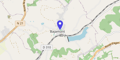 Carte OpenStreetMap — 10 place de la Mairie, Bajamont