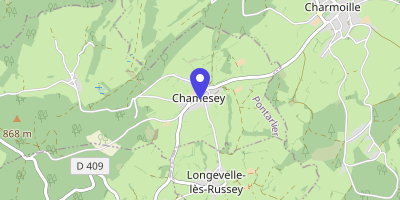 Carte OpenStreetMap — 5 rue des Tilleuls, Chamesey
