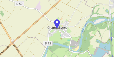 Carte OpenStreetMap — 4 rue du Château, Champdivers