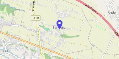 Carte OpenStreetMap — Rue du Centre, Sendets