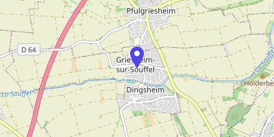 Carte OpenStreetMap — 1 rue de la Mairie, Griesheim-sur-Souffel