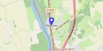 Carte OpenStreetMap — 47 rue de Paris, Myennes
