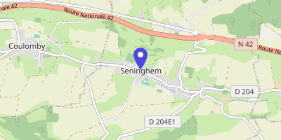 Carte OpenStreetMap — 90 rue Principale, Seninghem