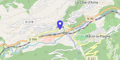 Carte OpenStreetMap — 1112 avenue de Tarentaise, Aime-la-Plagne
