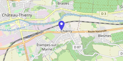 Carte OpenStreetMap — 1 place Irène-Joliot-Curie, Chierry