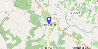 Carte OpenStreetMap — 44 rue Principale, Courpignac