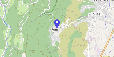 Carte OpenStreetMap — 53 place de la Mairie, Fons