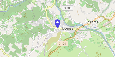 Carte OpenStreetMap — 214 route nationale, Joyeuse