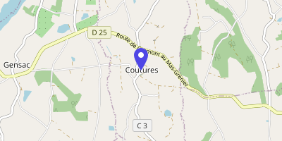 Carte OpenStreetMap — 75 rue de la Mairie, Coutures