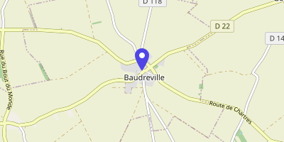Carte OpenStreetMap — 1 rue de la Reverdrie, Baudreville
